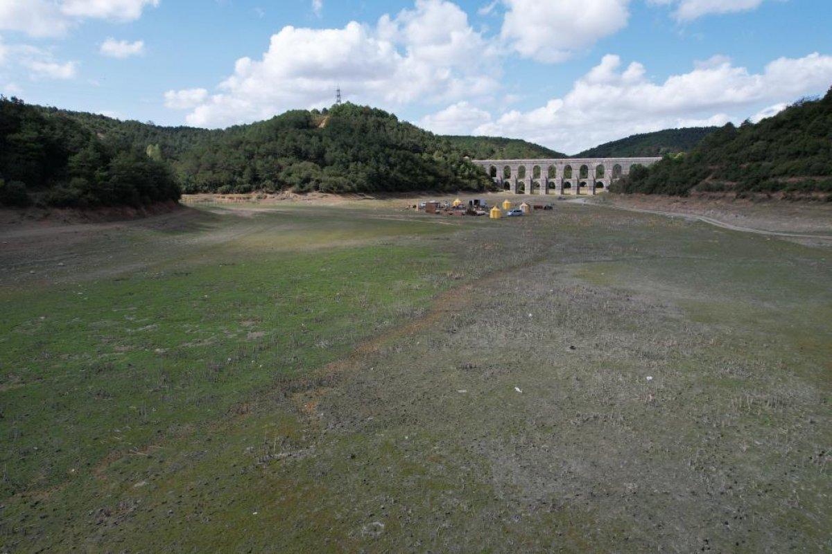 Alibeyköy Barajı adeta çöle döndü
