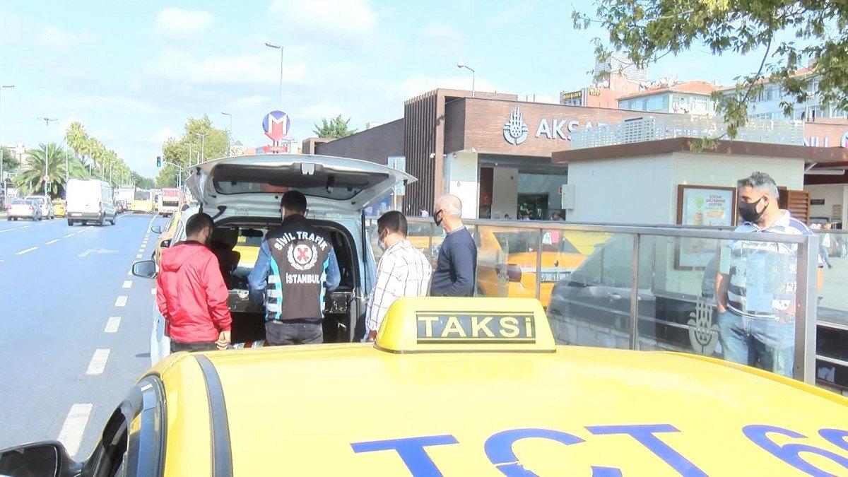 İstanbul'da taksi denetimi: 4 araç trafikten men edildi