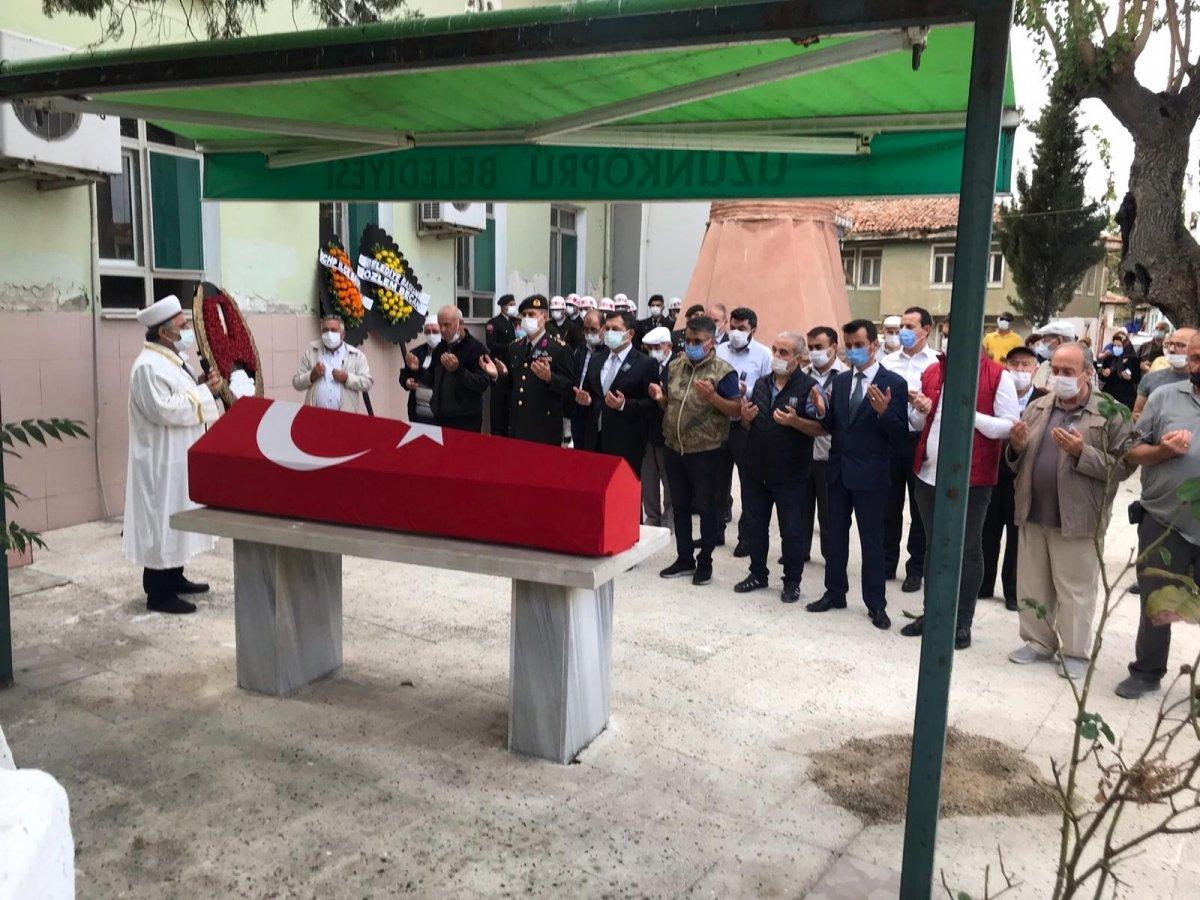 Edirne'de Kore gazisi son yolculuğuna uğurlandı