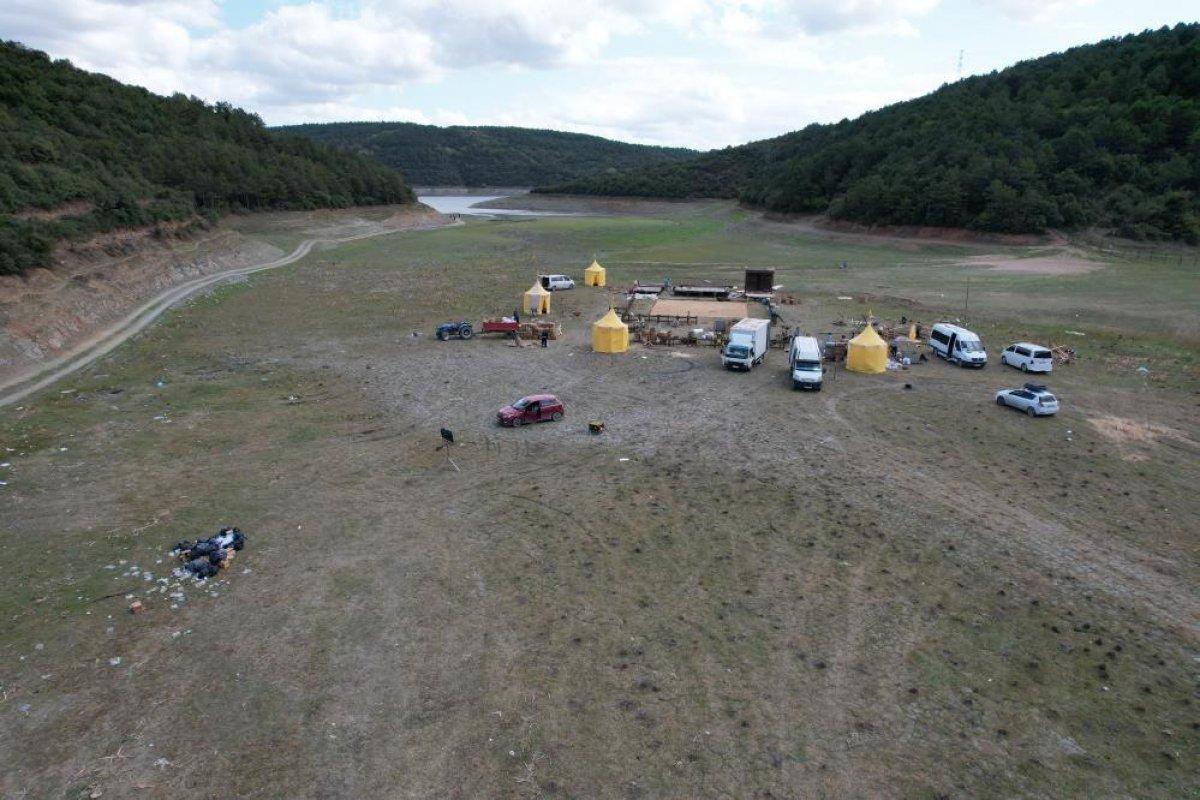 Alibeyköy Barajı adeta çöle döndü