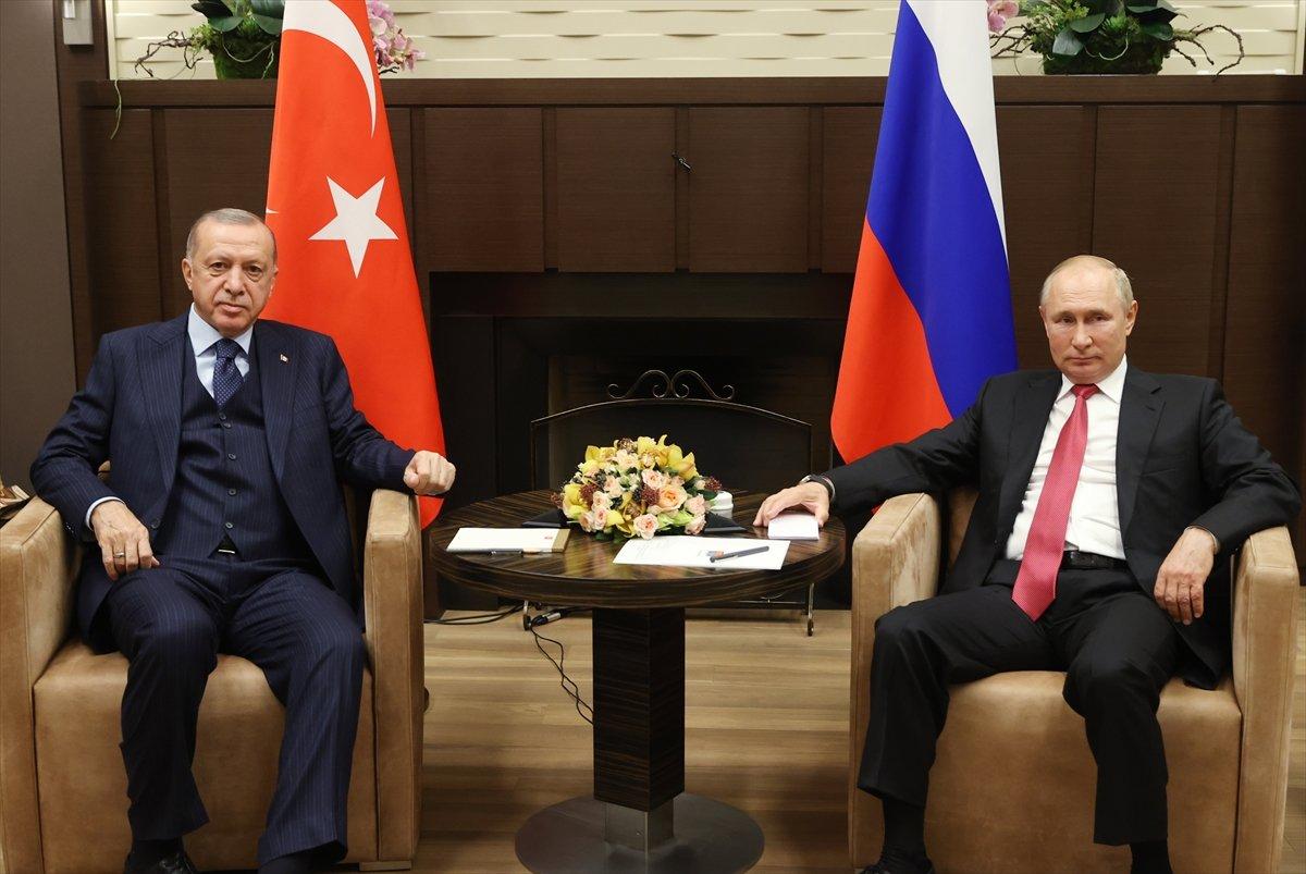 Cumhurbaşkanı Erdoğan'ın Putin'le görüşmesi sona erdi