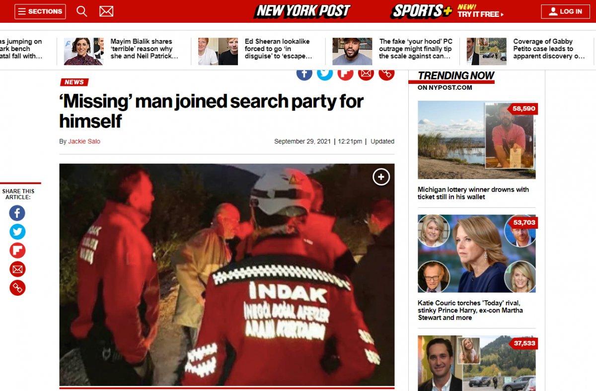 Bursa'da 'kendini arayan adam' dünya gündeminde