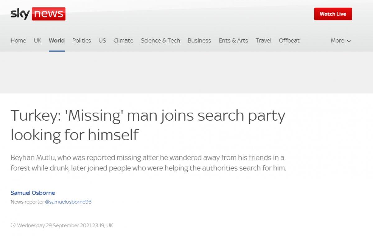 Bursa'da 'kendini arayan adam' dünya gündeminde