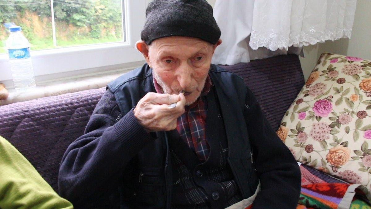 Trabzon’da 110 yaşındaki Dursun Ali Keskin’in uzun yaşam sırrı: Tereyağı
