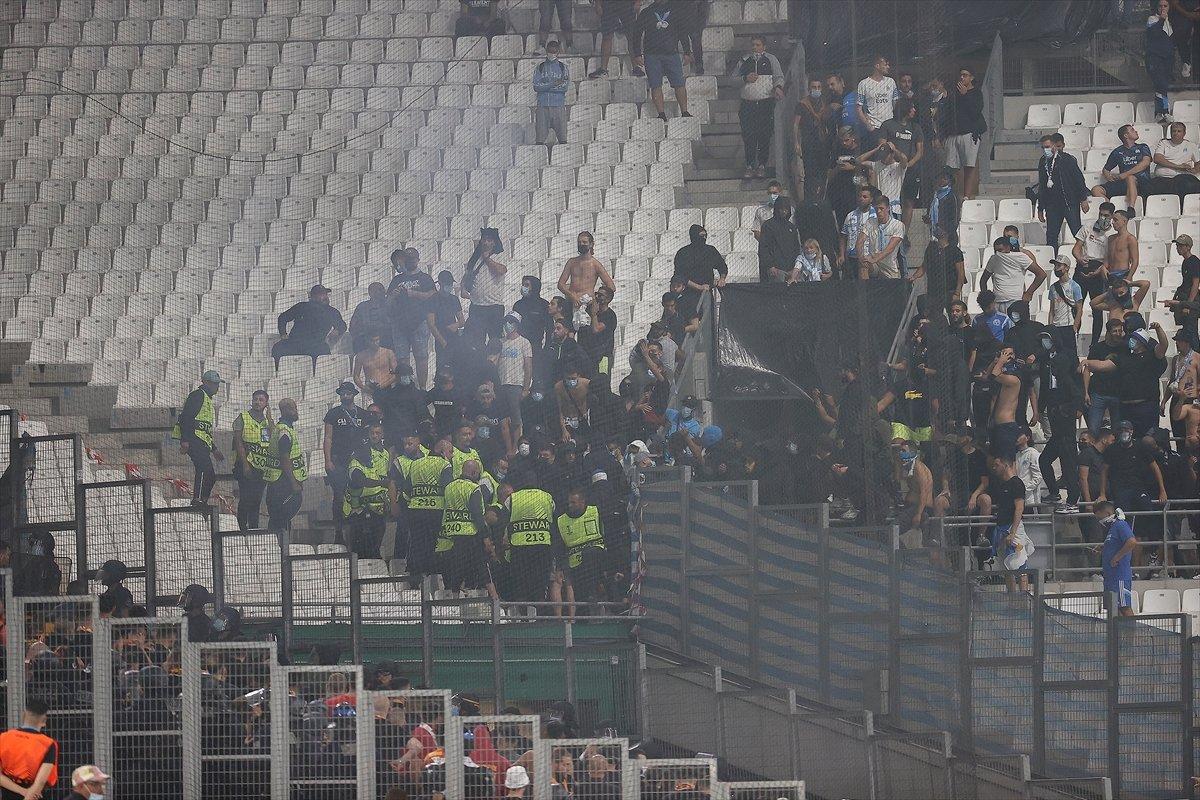 Marsilya-Galatasaray maçında olay çıktı