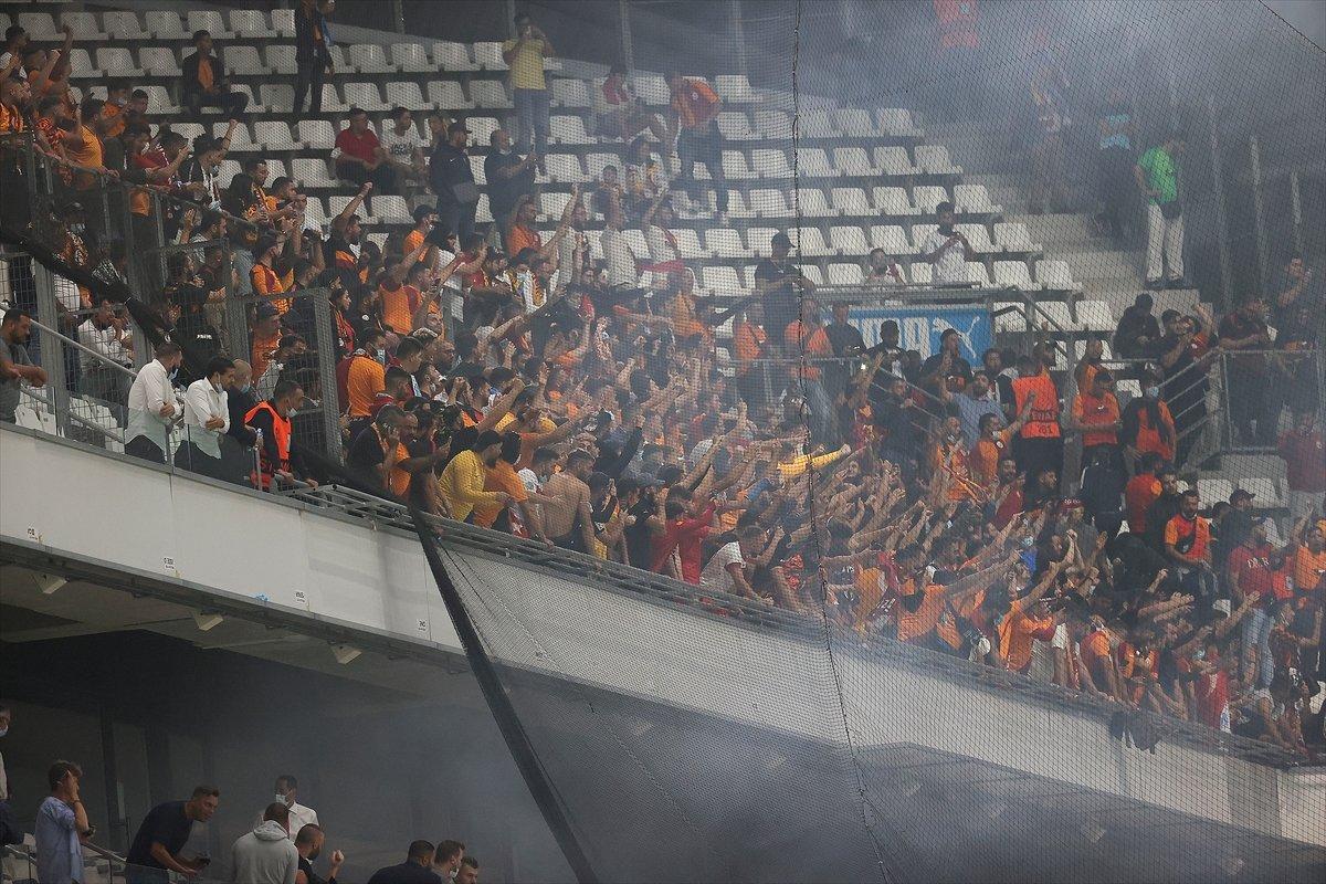 Marsilya-Galatasaray maçında olay çıktı