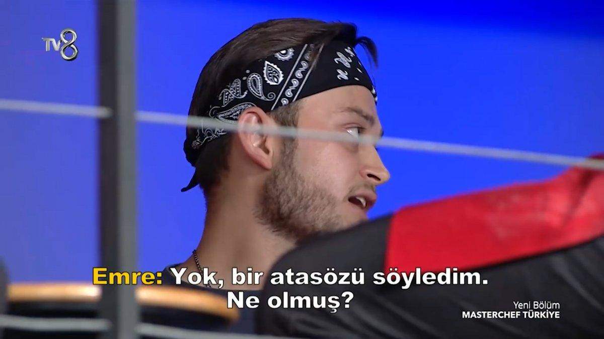 MasterChef'te Emre Büber ile Hasan Biltekin arasında atasözü gerilimi