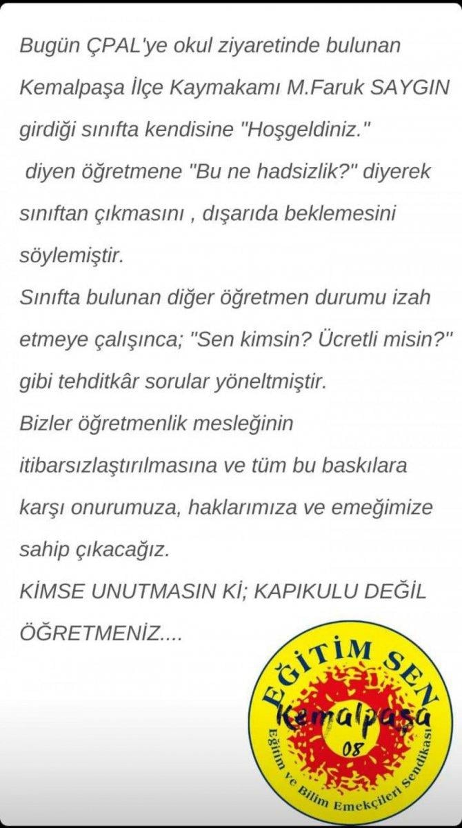 Artvin'de 'kaymakam öğretmeni sınıftan kovdu' iddiası