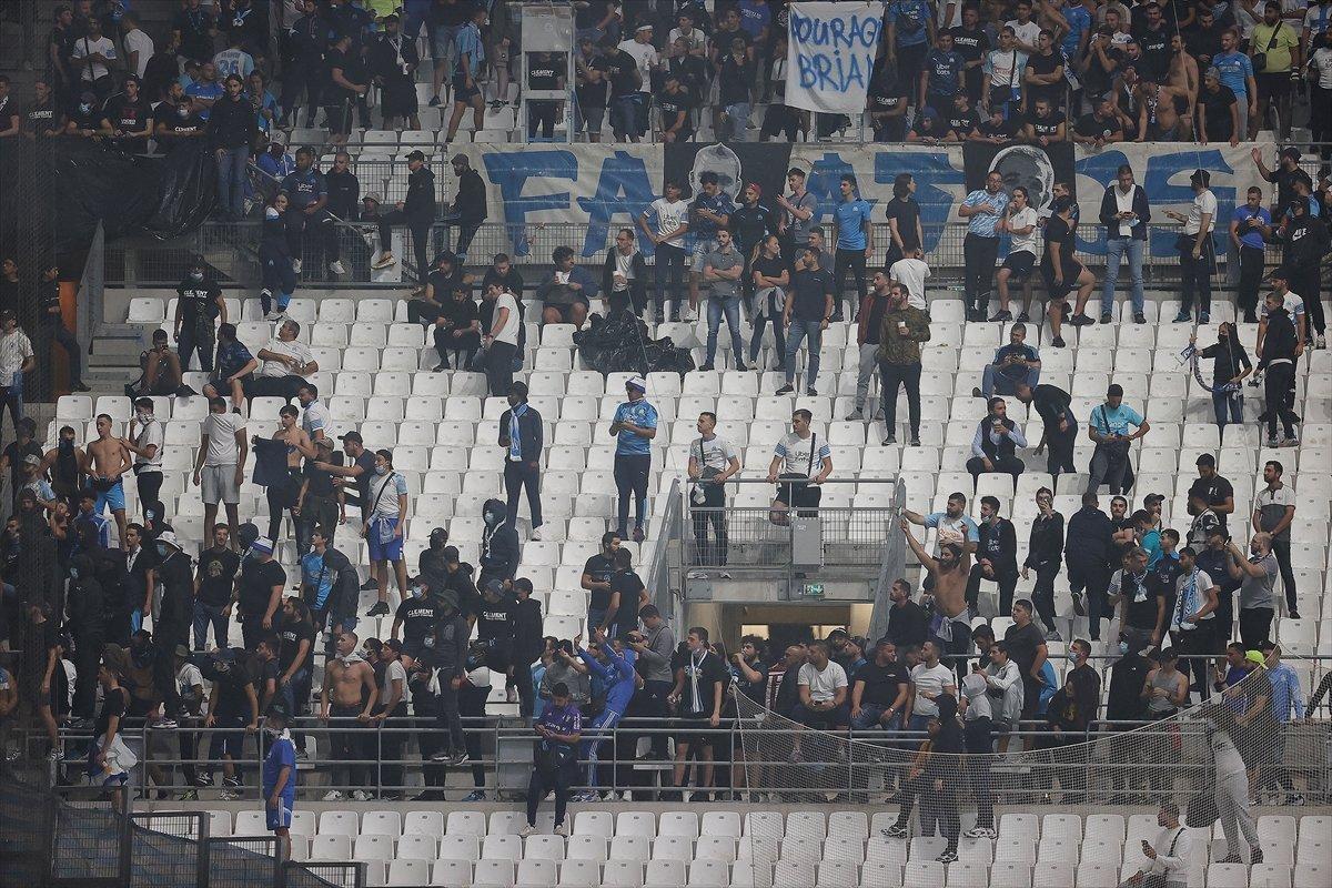 Marsilya-Galatasaray maçında olay çıktı