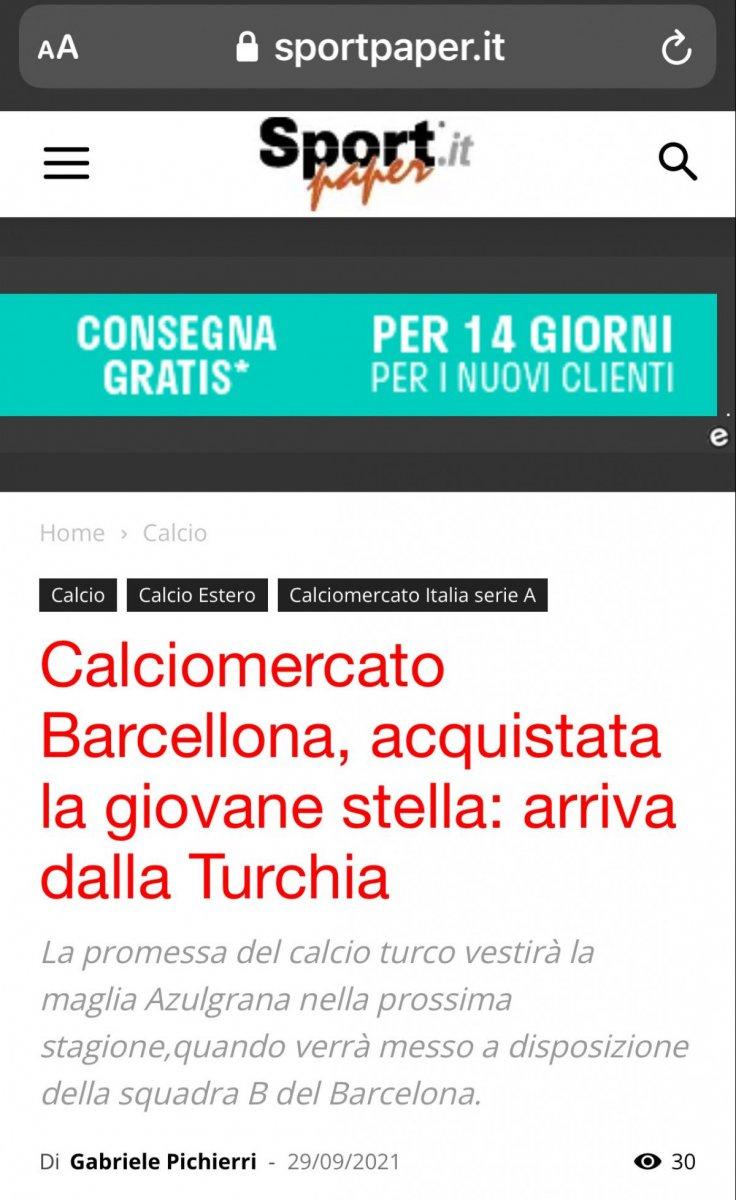 Emre Demir, İtalya'da manşetlerde