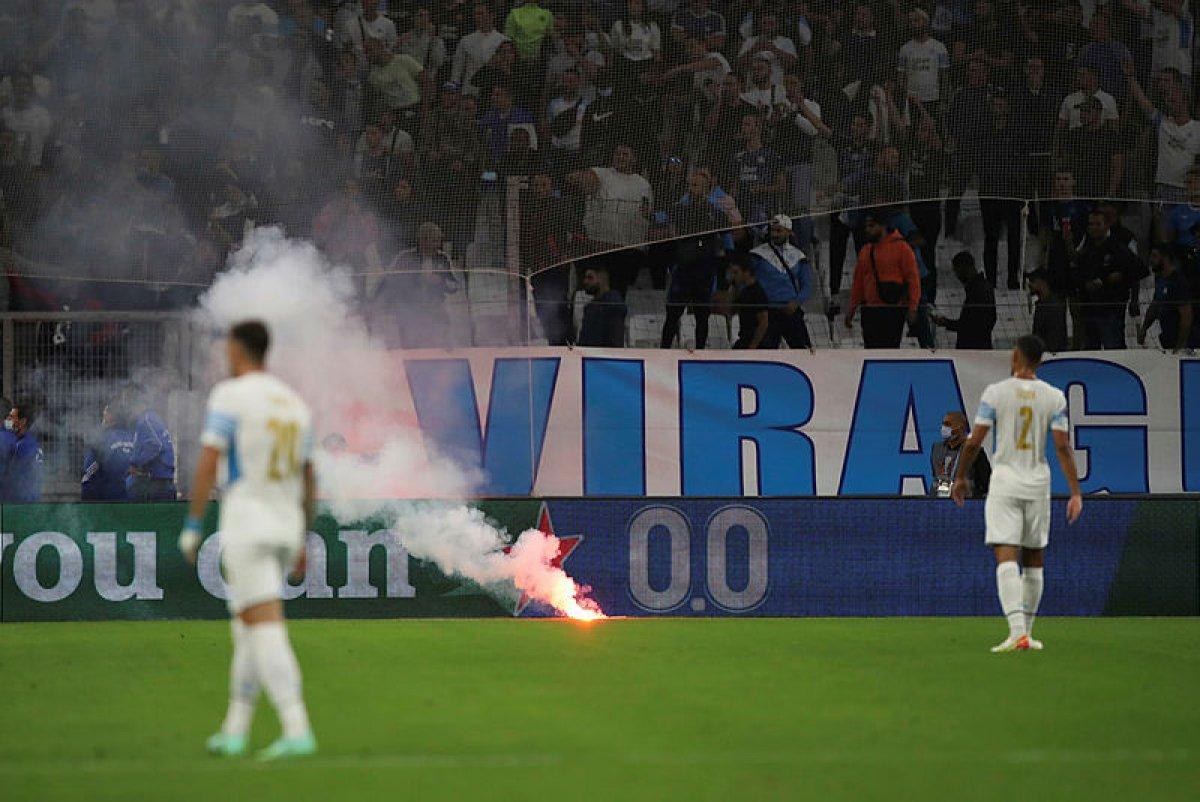 Marsilya-Galatasaray maçı durdu