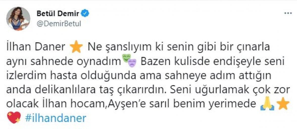 Usta oyuncu İlhan Daner hayatını kaybetti