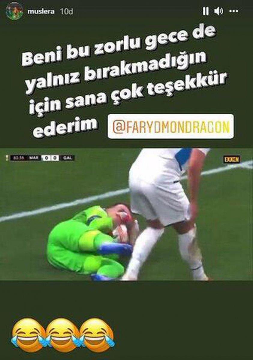 Muslera'dan Mondragon'a teşekkür