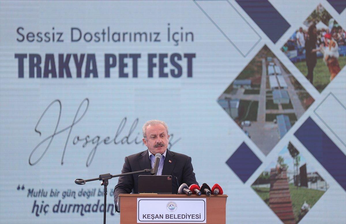 TBMM Başkanı Mustafa Şentop’a, sokak köpeği hediye edildi