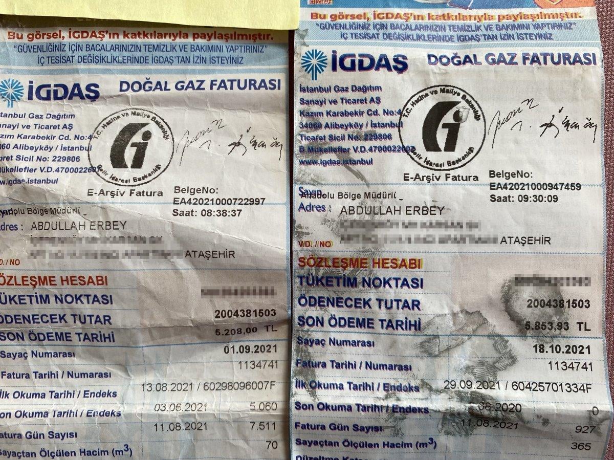 İstanbul'da doğalgaz faturası 5 bin lira gelen adam bir şok daha yaşadı