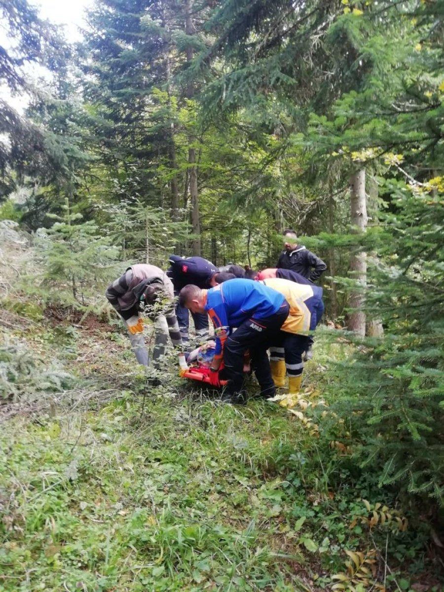 Karabük'te mantar toplarken düşüp ayağını kırdı, imdadına ekipler yetişti