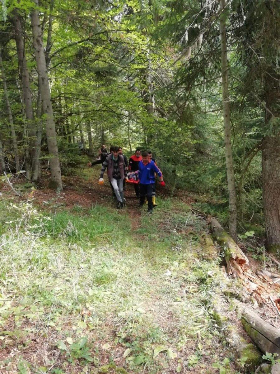 Karabük'te mantar toplarken düşüp ayağını kırdı, imdadına ekipler yetişti