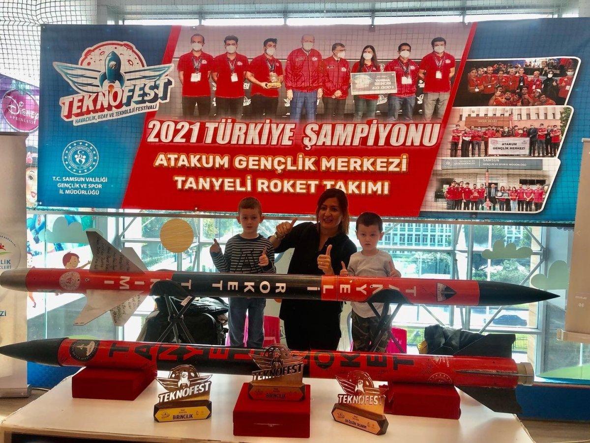 Samsun'da roket takımı görücüye çıktı