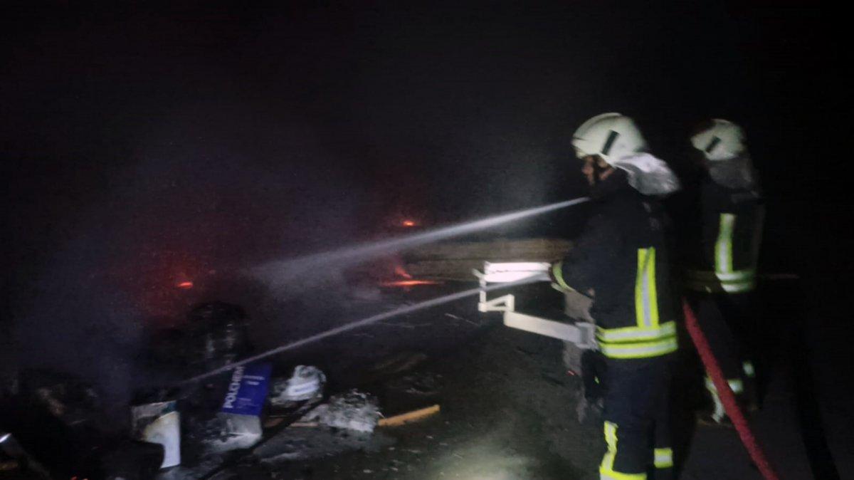 Muğla'daki santralin marangoz atölyesinde yangın çıktı