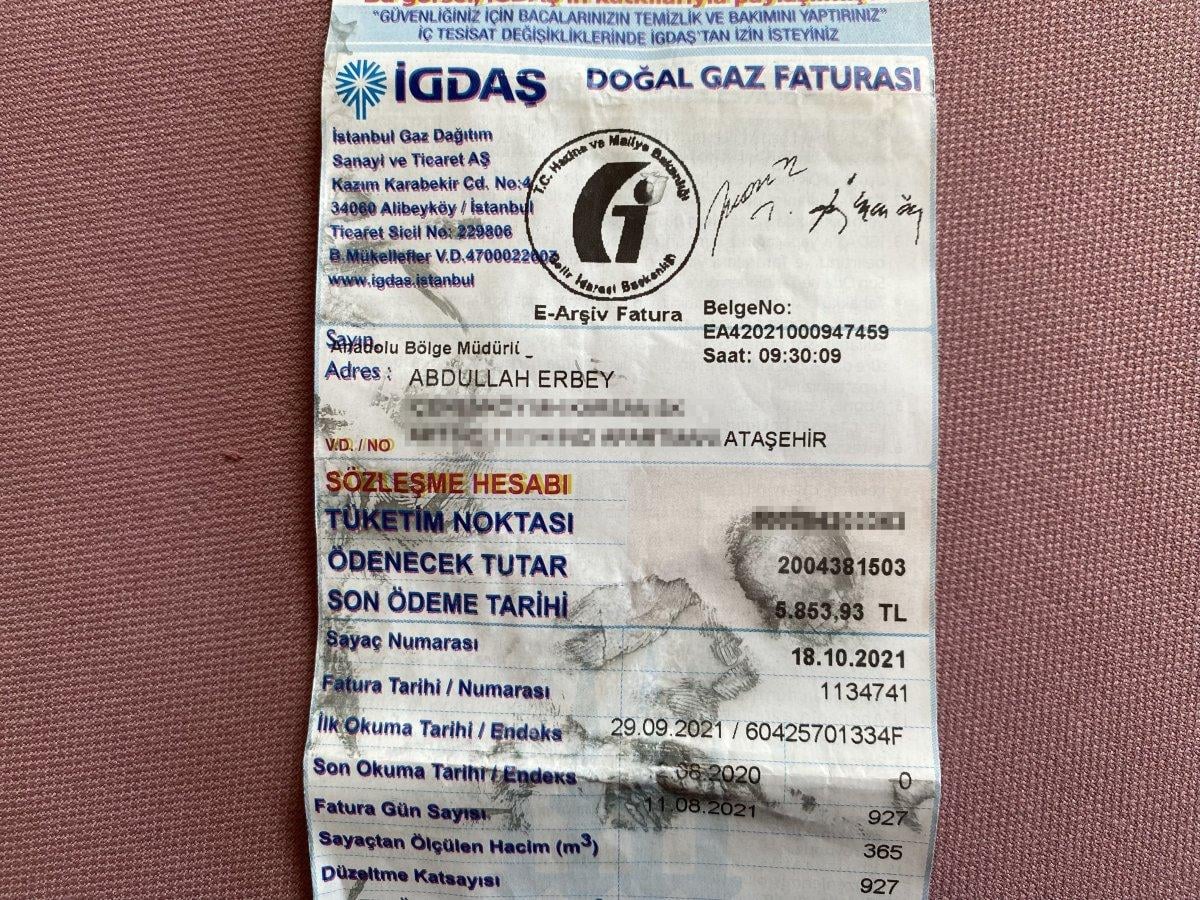 İstanbul'da doğalgaz faturası 5 bin lira gelen adam bir şok daha yaşadı