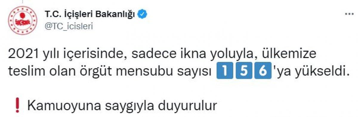 PKK'dan kaçan bir örgüt mensubu teslim oldu