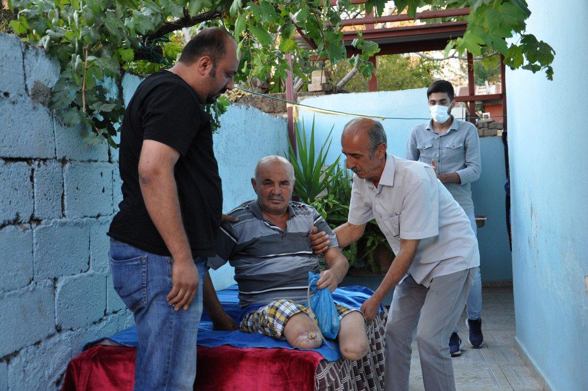 Gaziantep’te, ayakları kesilen adamın akülü sandalye çağrısı