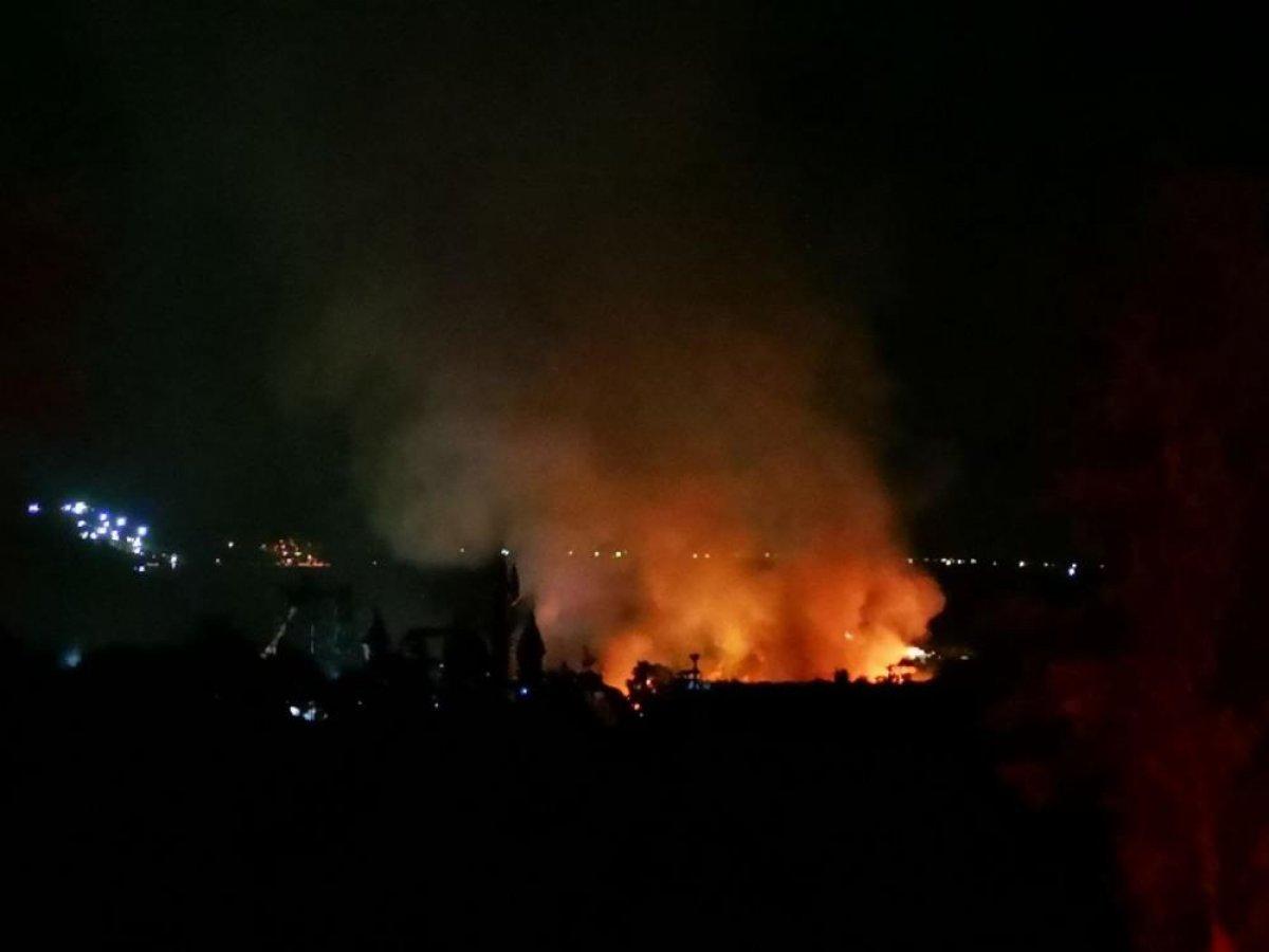 Muğla'da orman içindeki otel alevlere teslim oldu