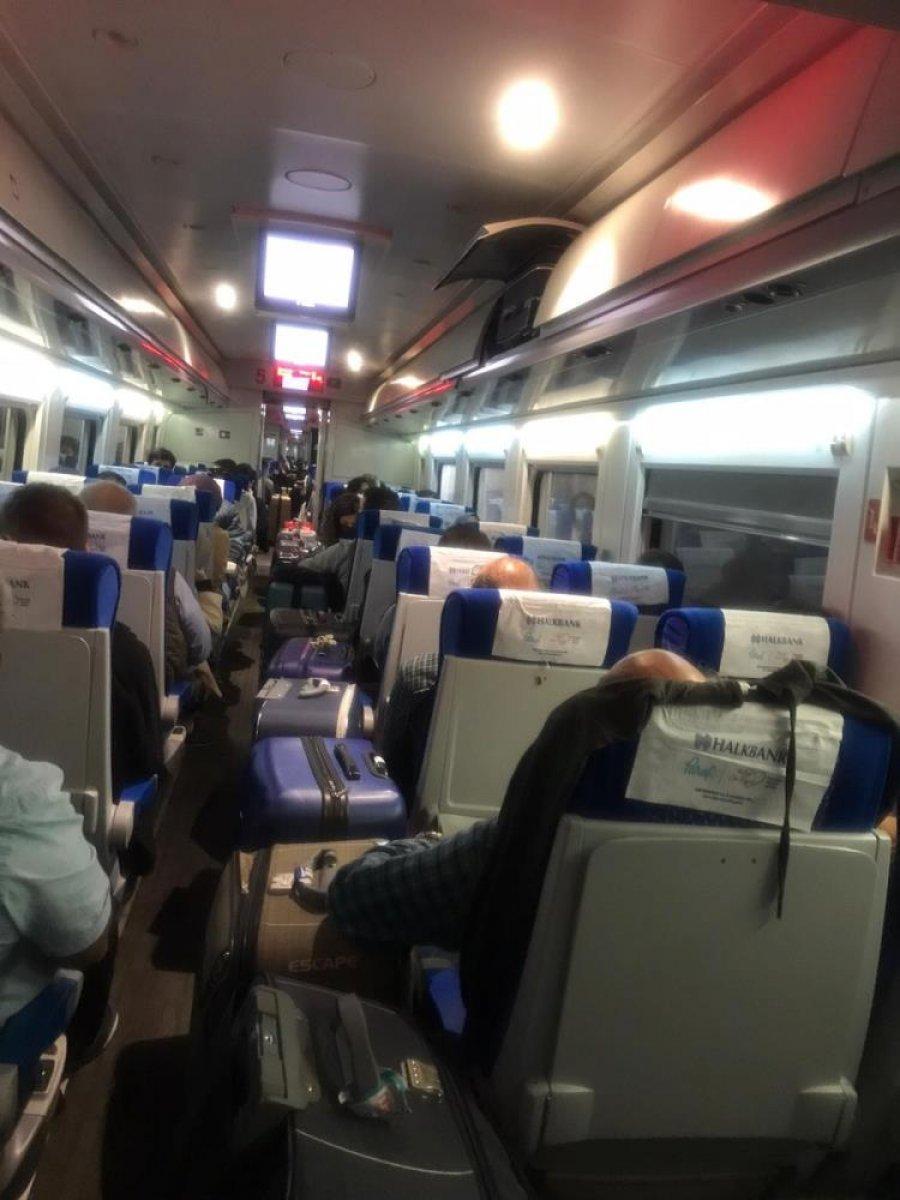 Bilecik'ten hızlı trene binen kadın yol boyunca kendi koltuğuna oturamadı