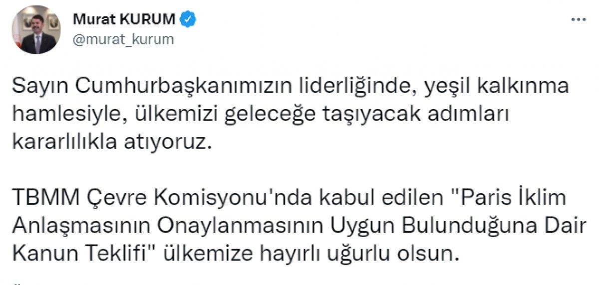 Murat Kurum: Kararlı adımlarla ülkemizi geleceğe taşıyoruz