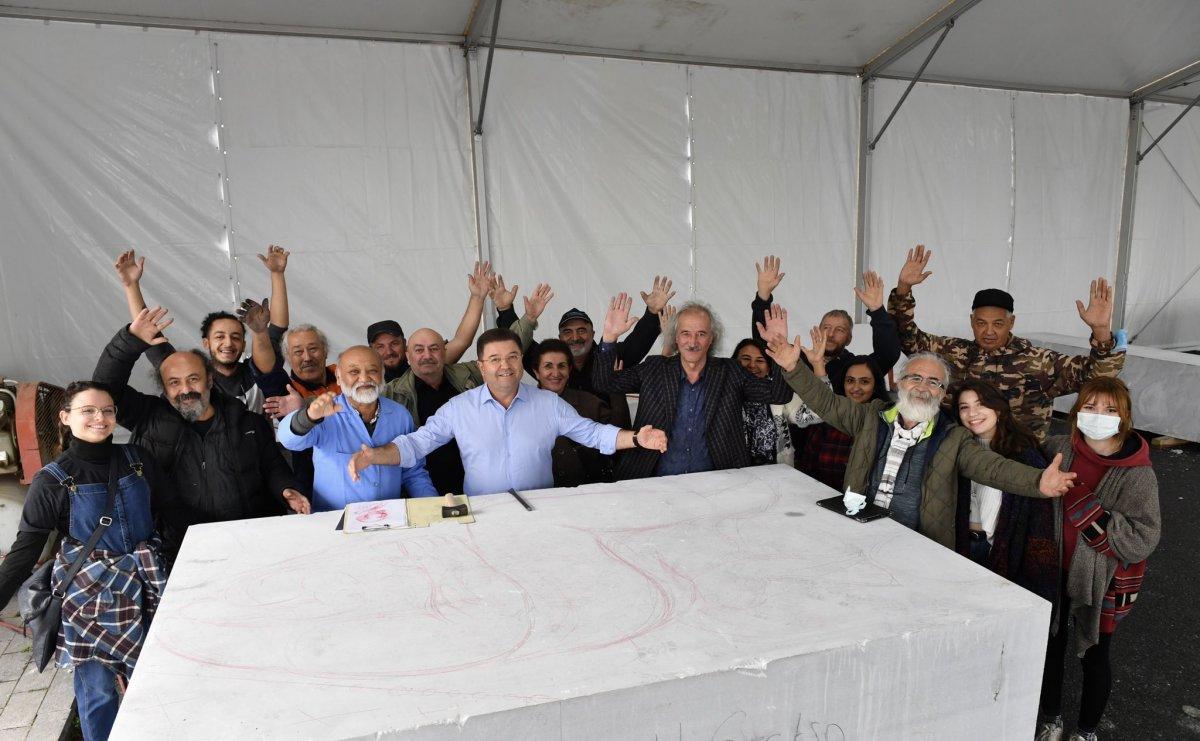 Maltepe Belediyesi, Uluslararası Taş Heykel Sempozyumu'nu başlattı