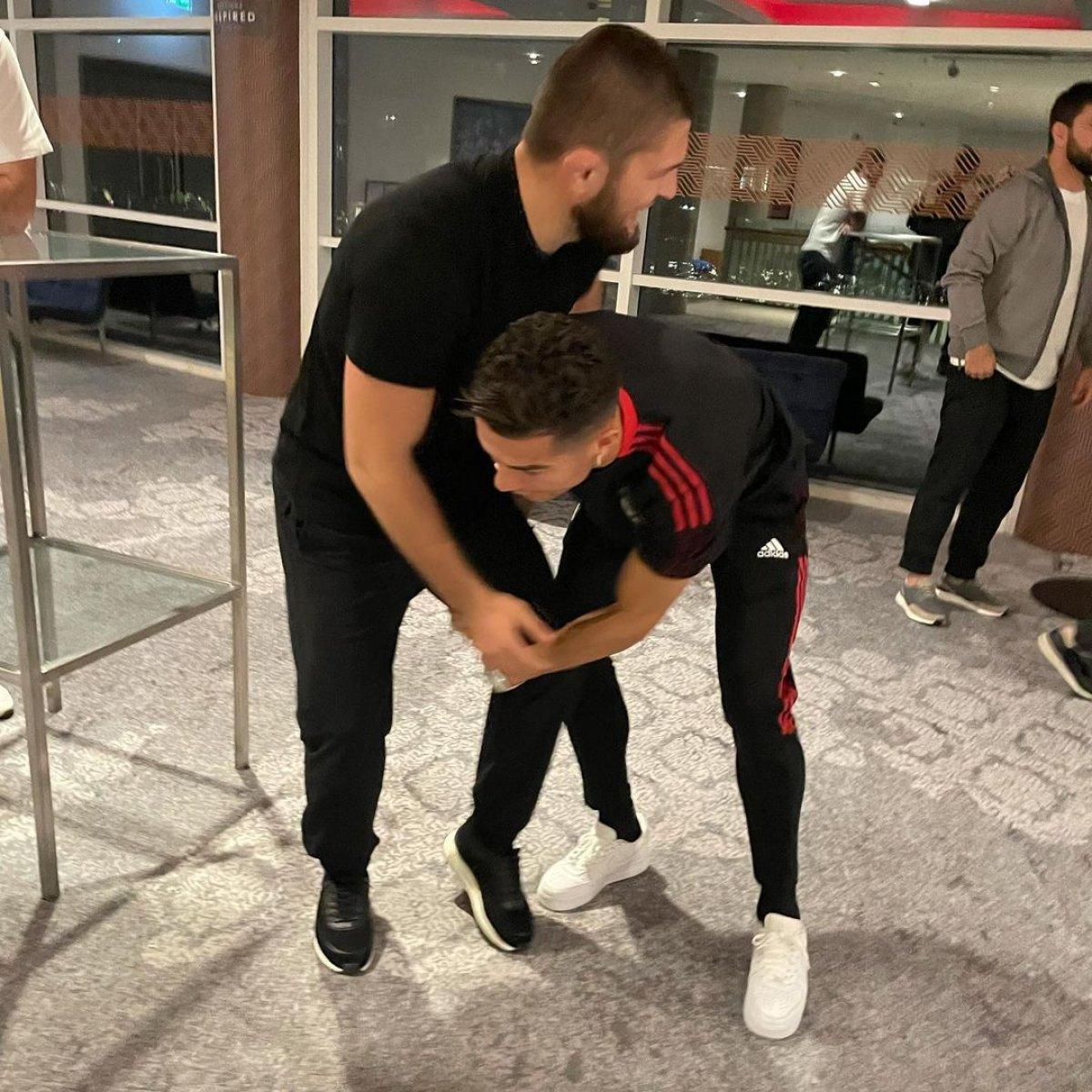 Khabib ile Ronaldo'nun eğlenceli anları