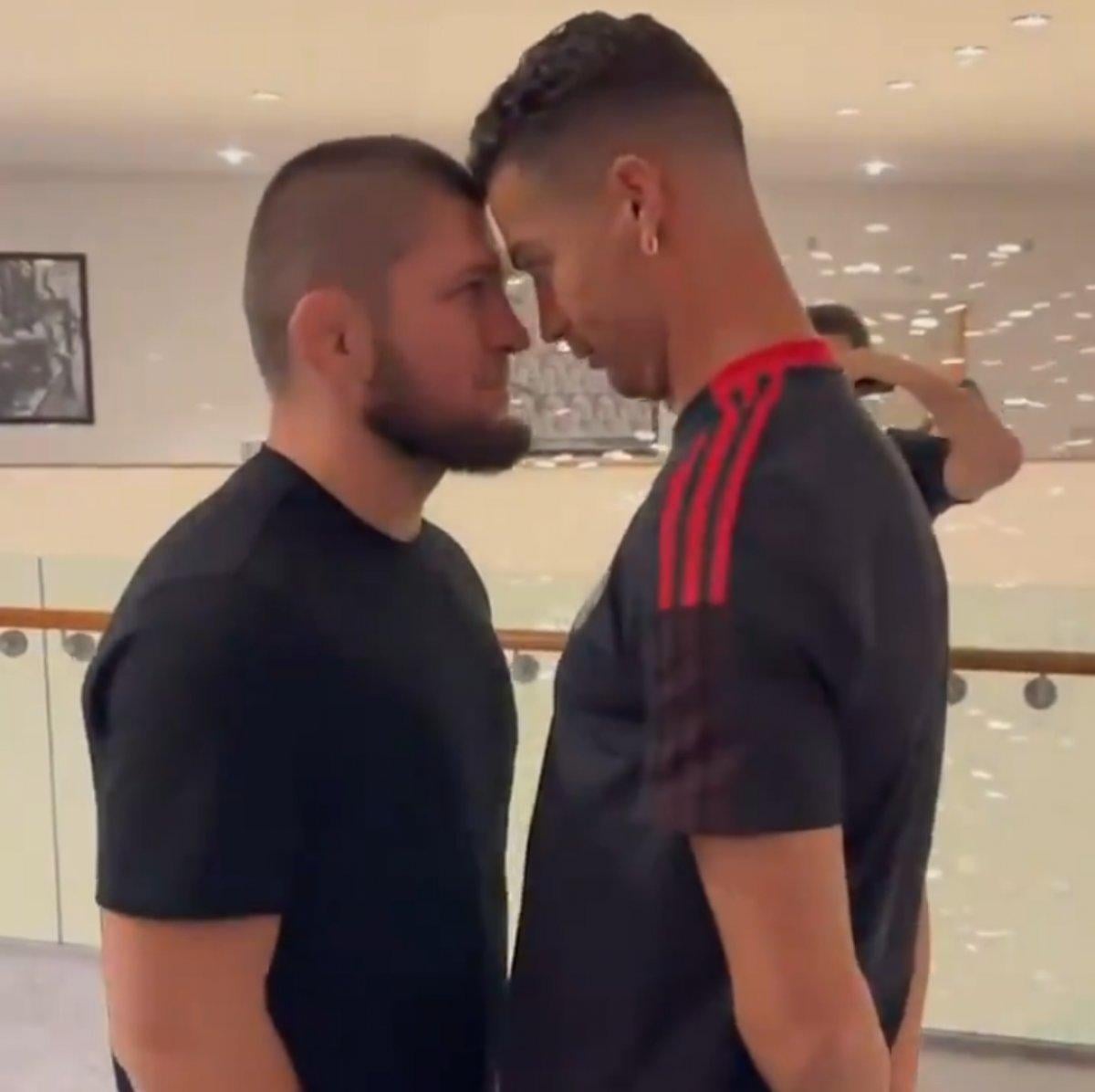 Khabib ile Ronaldo'nun eğlenceli anları