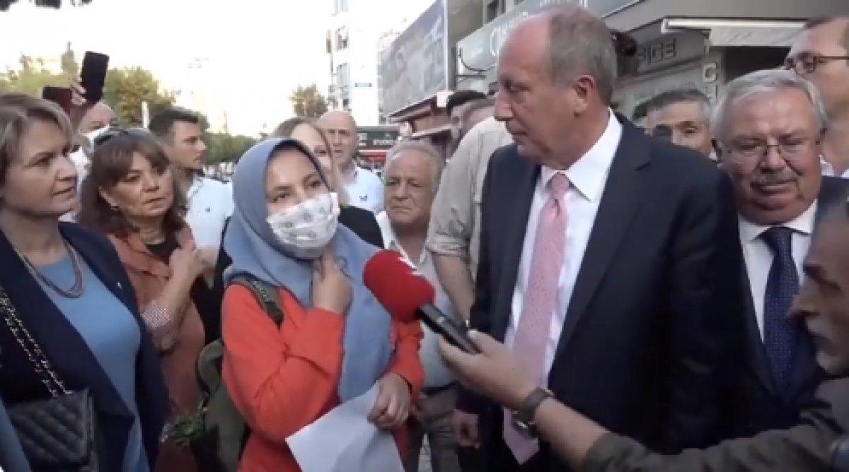 Muharrem İnce'nin yanına gelen genç kız ortaokul aşkına seslendi