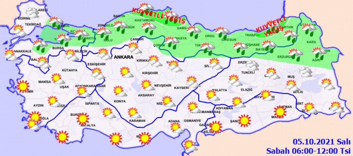 Hava durumu 5 Ekim 2021: Bugün hava nasıl olacak?