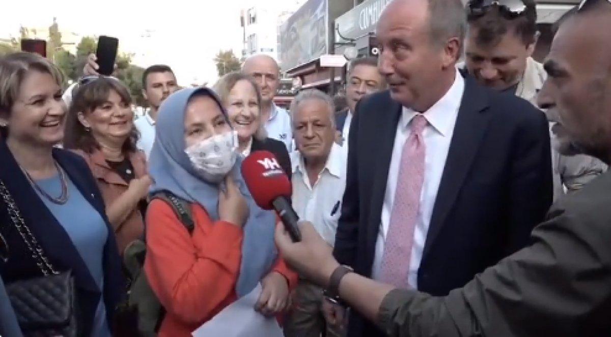 Muharrem İnce'nin yanına gelen genç kız ortaokul aşkına seslendi