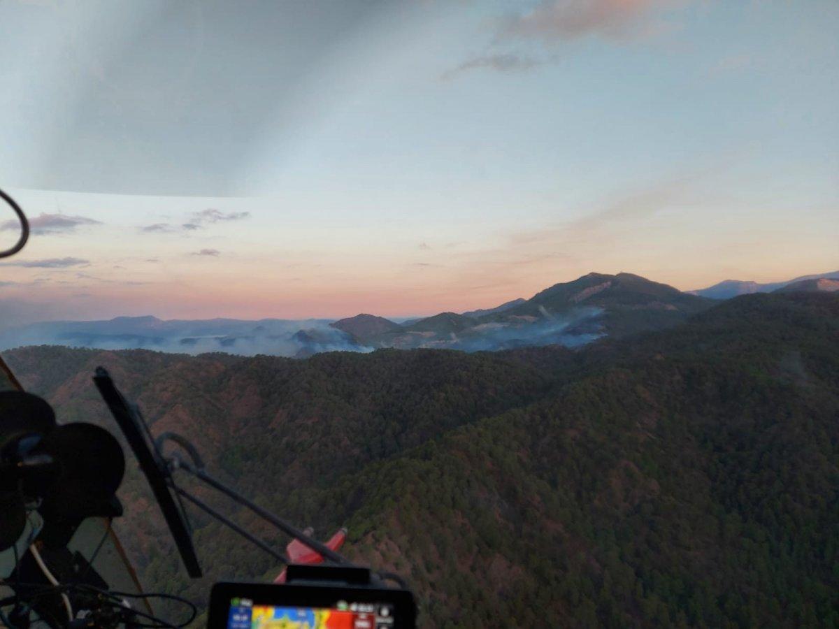 Muğla'da gece başlayan yangın kontrol altına alındı