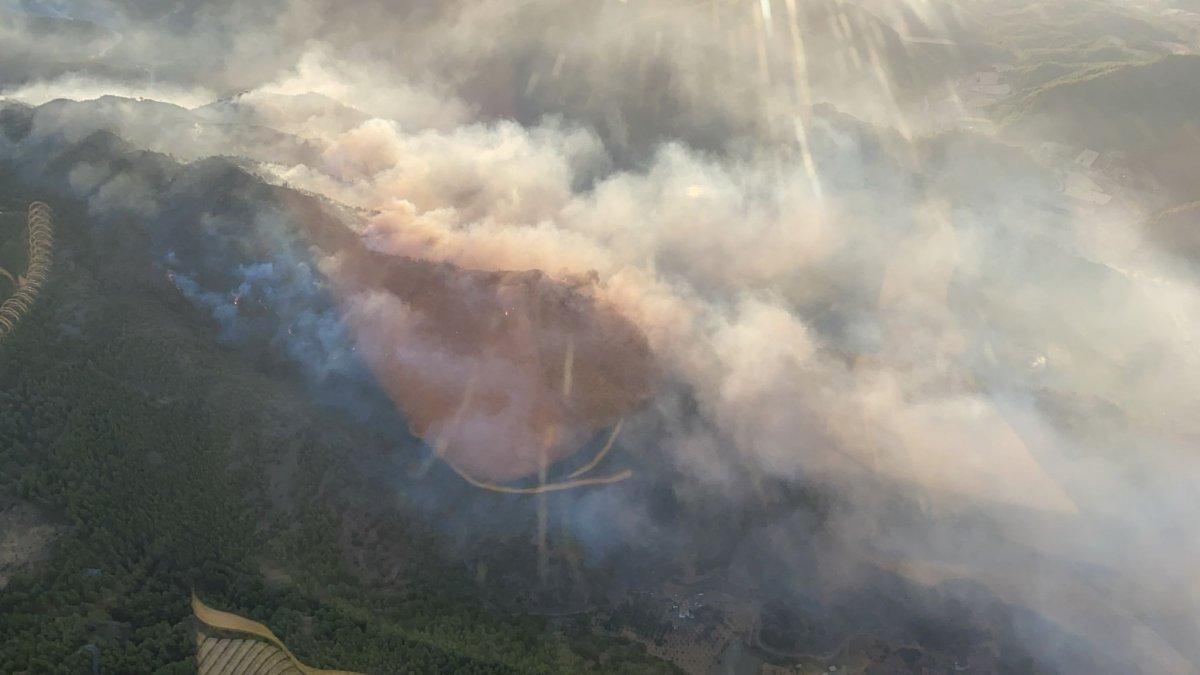 Muğla'da gece başlayan yangın kontrol altına alındı