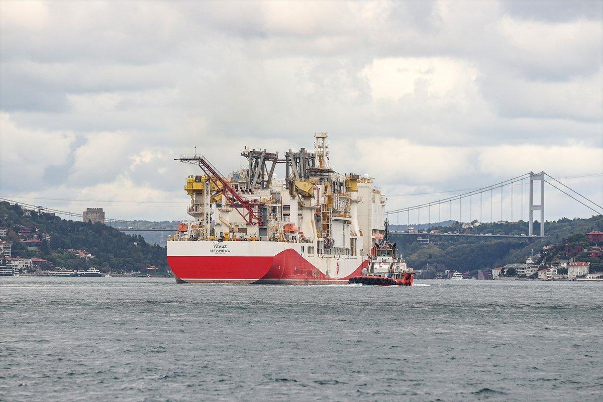 Yavuz Sondaj Gemisi, Karadeniz’e açıldı