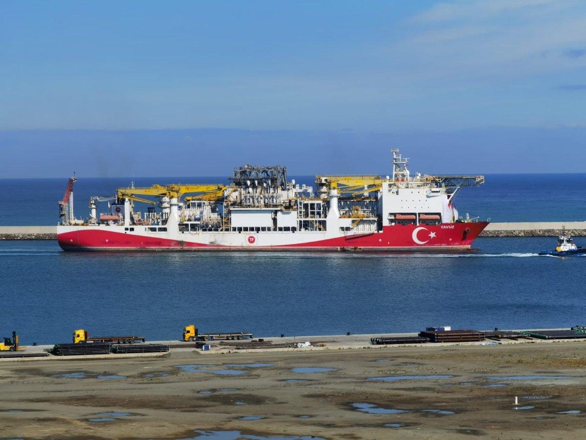 Yavuz Sondaj Gemisi, Filyos Limanı'na ulaştı