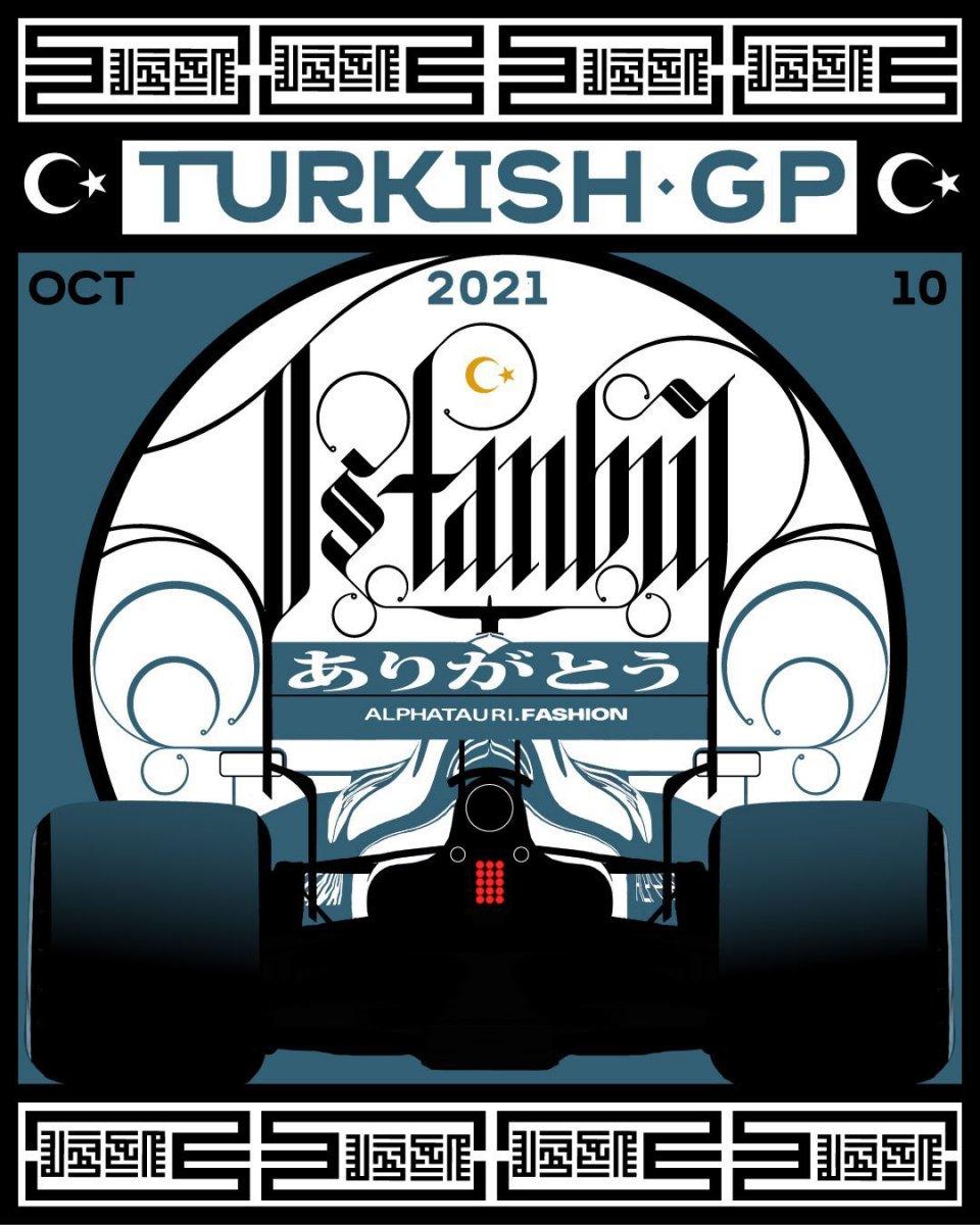 F1 takımlarından Türkiye Grand Prix'sine özel posterler
