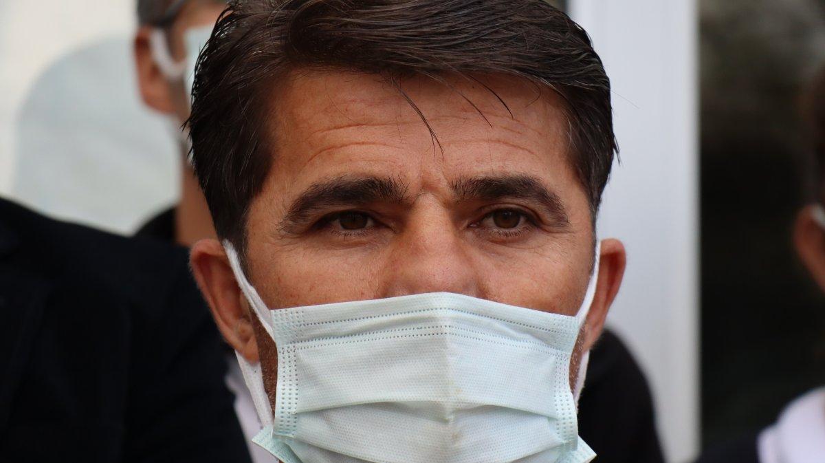 Kocaeli'de, hasta yakını güvenlik görevlisini darbetti