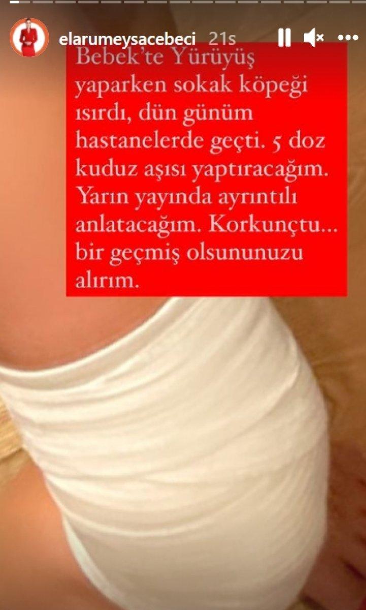 Ela Rumeysa Cebeci’ye nazar boncuğu hediye edildi