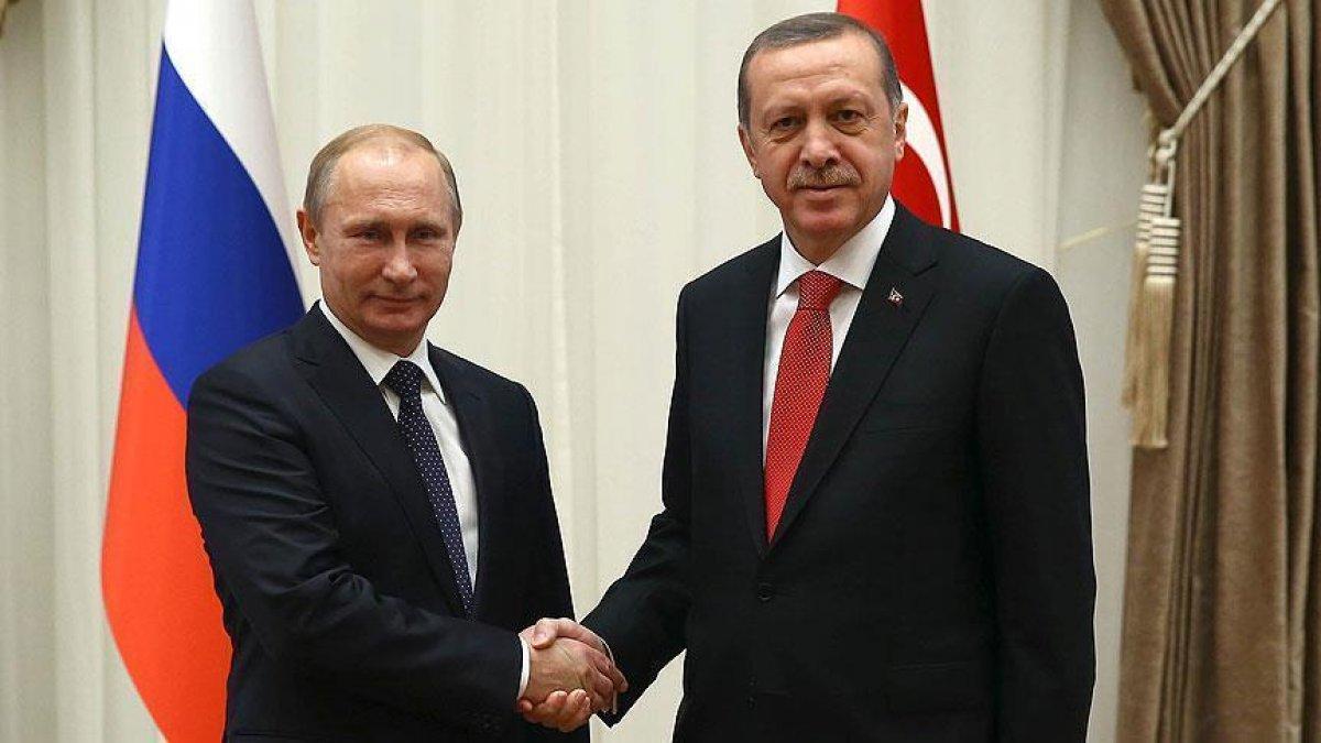 Cumhurbaşkanı Erdoğan ile Vladimir Putin görüştü