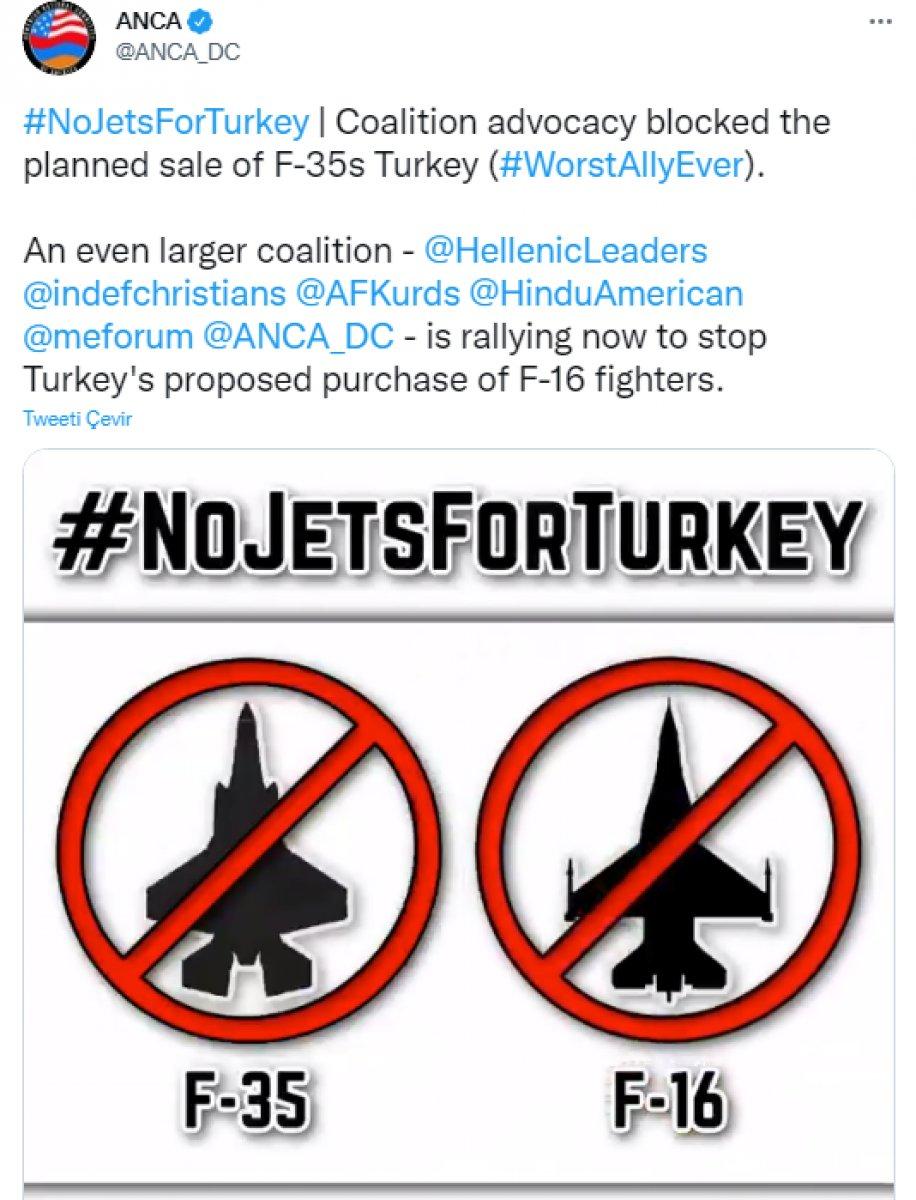 Türkiye'nin ABD'den istediği F-16'lara karşı Ermenistan harekete geçti