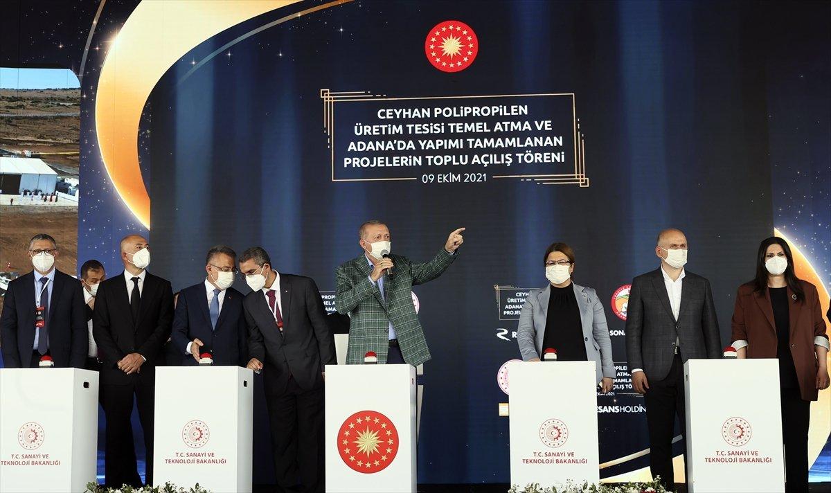 Cumhurbaşkanı Erdoğan, Adana'da toplu açılış törenine katıldı