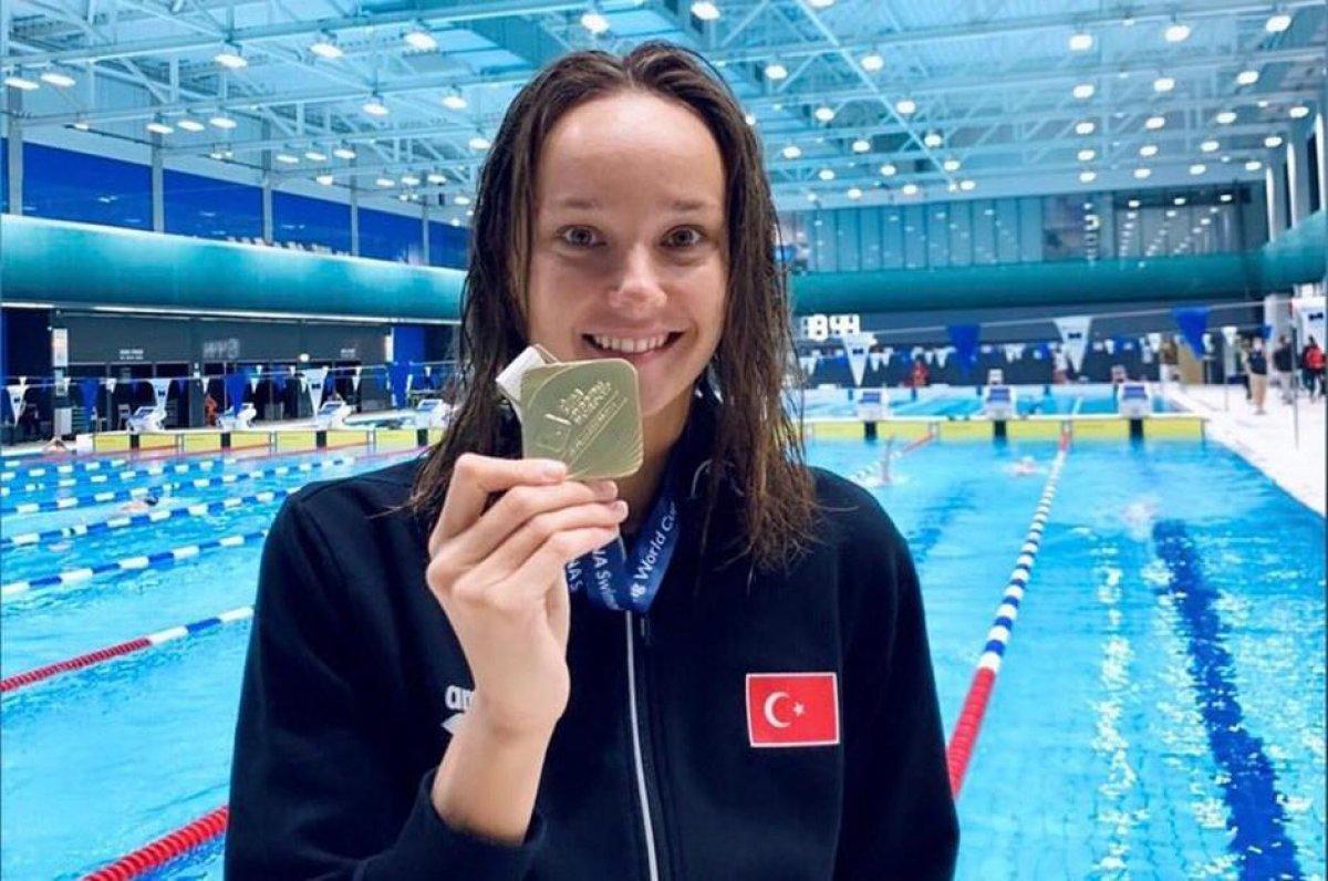 Viktoria Zeynep Güneş, Dünya Yüzme Kupası'nda bronz madalya kazandı