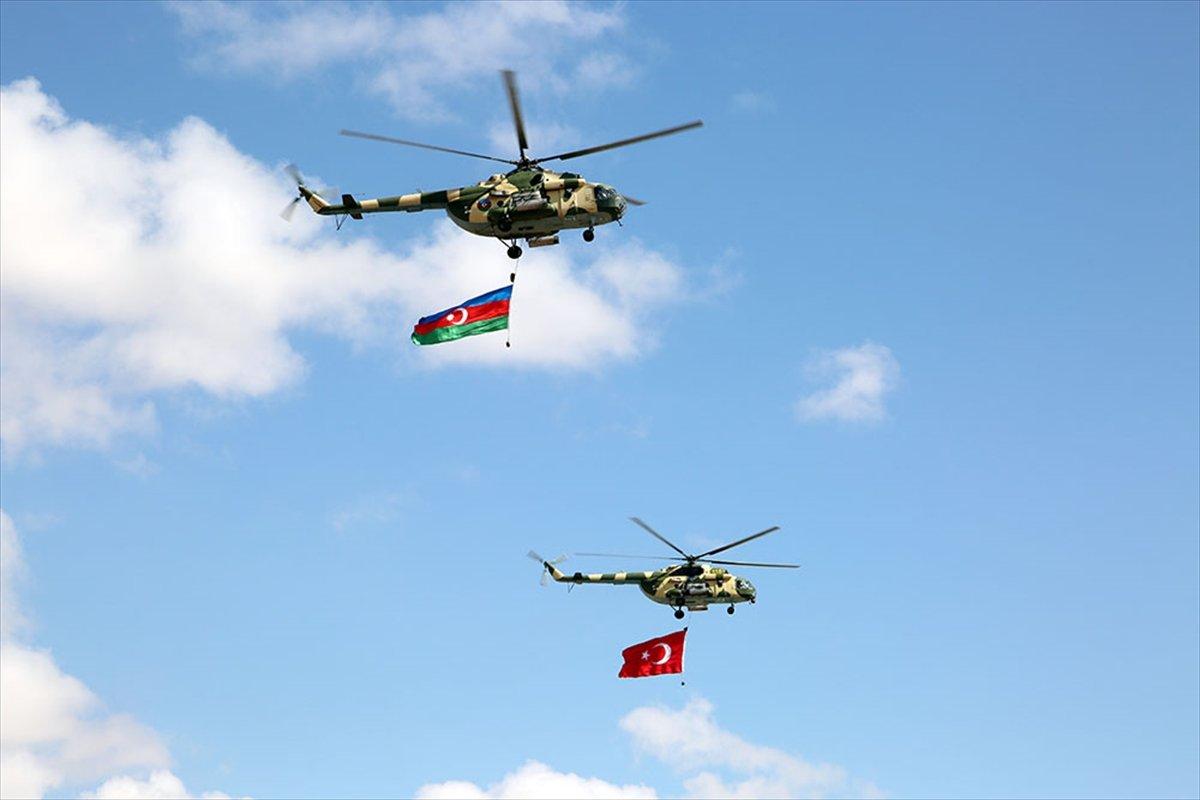 Azerbaycan ile Türkiye'den Nahçıvan’da Sarsılmaz Kardeşlik 2021 tatbikatı