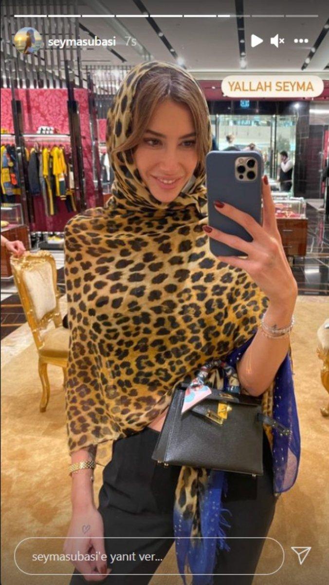 Şeyma Subaşı'ndan başörtülü poz