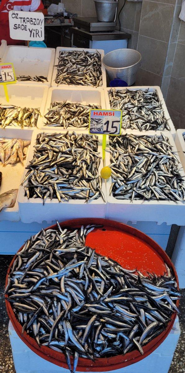 Karadeniz'de havalar soğudu, hamsiler tezgahları doldurdu