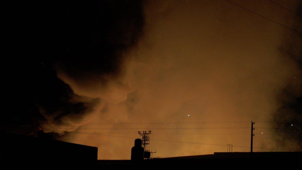 Kayseri'deki yangın çıkan bölgeye çok sayıda ekip sevk edildi